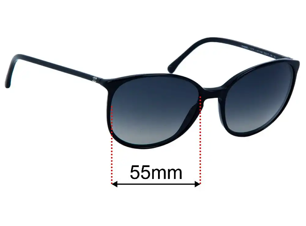 Chanel 5278 55mm Replacement Lenses by Sunglass Fix™